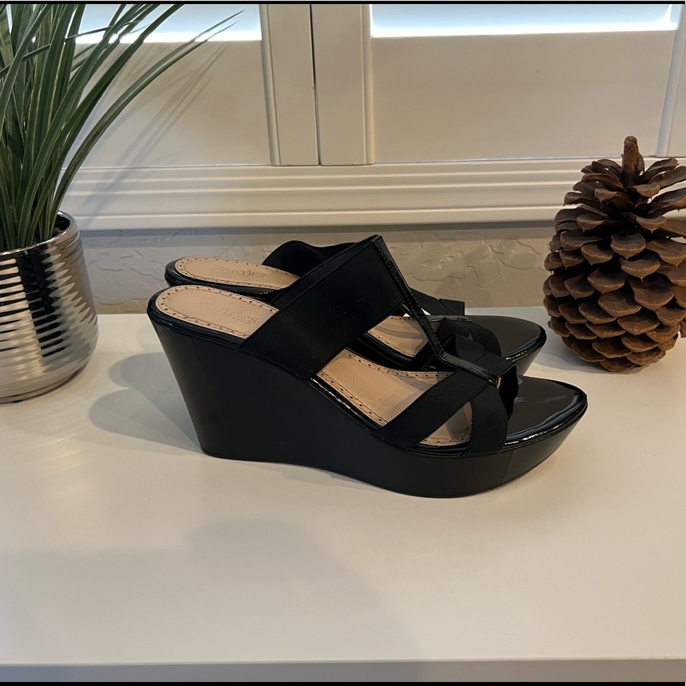 Charles David Black Sandals. Size 11. Worn once.  🌸 - Picture 3 of 9
